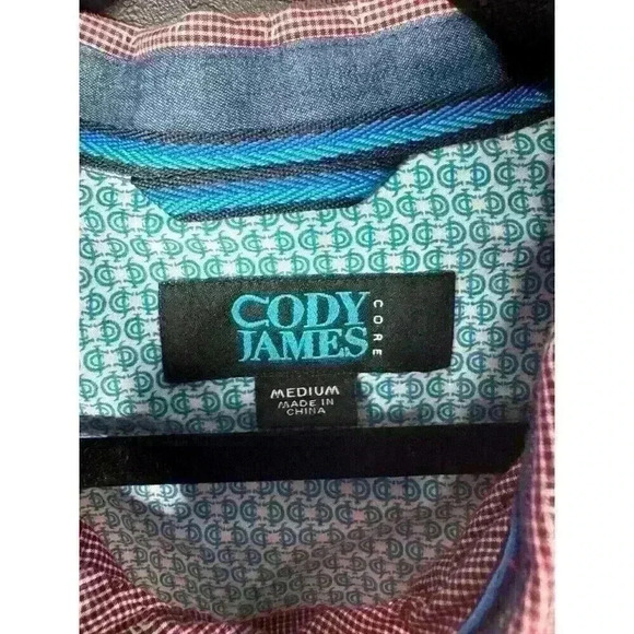 Cody James Core Shirt Men's Medium Button Down Western Long Sleeve Cowboy Rodeo - Picture 4 of 8